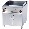RM GASTRO Gas Griddle 760 x 680 mm, Ribbed, Superchromed, 2 Heating Zones, 18k W on Cabinet Base RM GASTRO Gas Griddle 760 x 680 mm, Ribbed, Superchromed, 2 Heating Zones, 18k W on Cabinet Base