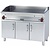 RM GASTRO Gazowa płyta grillowa 1160 x 510 mm, gładka/ryflowana, superchromowana, 2 strefy grzewcze, 21 kW na podstawie z szafką