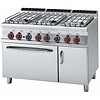 RM GASTRO Gas Cooker with 6 Burners, CupBoard and Convection Oven GN 1/1, 40,32 kW RM GASTRO Gas Cooker with 6 Burners, CupBoard and Convection Oven GN 1/1, 40,32 kW