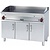 RM GASTRO Gas Griddle 1160 x 510 mm, Ribbed, Superchromed, 2 Heating Zones, 21 kW on Cabinet Base