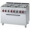 RM GASTRO Gas Cooker with 6 Burners and Electric Oven GN 1/1, 41,9 kW