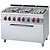 RM GASTRO Gas Cooker with 6 Burners and Electric Oven GN 1/1, 41,9 kW