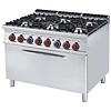 RM GASTRO Gas Cooker with 6 Burners and Electric Oven GN 1/1, 54,2 kW