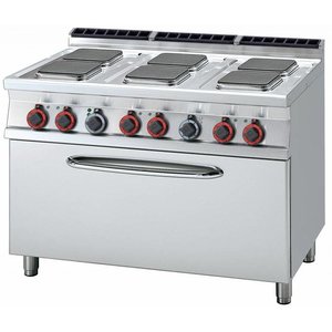 RM GASTRO Electric Cooker with 6 Square Hotplates and Electric Oven GN 1/1, 22,5 kW RM GASTRO Electric Cooker with 6 Square Hotplates and Electric Oven GN 1/1, 22,5 kW