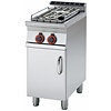 RM GASTRO Gas Cooker with 2 Burners and Cupboard, 13 kW