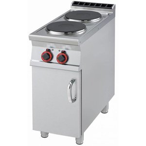 RM GASTRO Electric Cooker with 2 Round Hot Plates and Cupboard, 7 kW RM GASTRO Electric Cooker with 2 Round Hot Plates and Cupboard, 7 kW