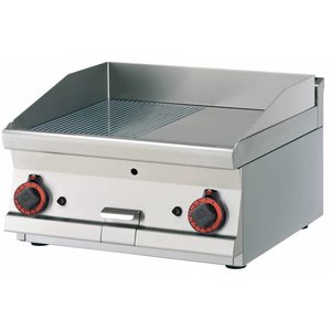 RM GASTRO Countertop Gas Griddle 595 x 450 mm, Ribbed, 2 Heating Zones, 9 kW RM GASTRO Countertop Gas Griddle 595 x 450 mm, Ribbed, 2 Heating Zones, 9 kW