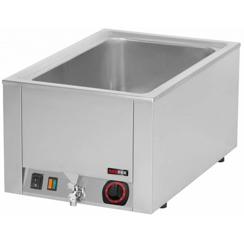 RedFox Countertop Electric Bain Marie, 1-Chamber with Drain Tap, GN 1/1, 1,5 kW RedFox Countertop Electric Bain Marie, 1-Chamber with Drain Tap, GN 1/1, 1,5 kW