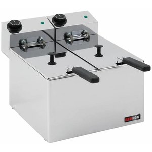 RedFox Frytownica elektryczna 2-komorowa nastawna 10 L, 2 x 2,1 kW RedFox Frytownica elektryczna 2-komorowa nastawna 10 L, 2 x 2,1 kW