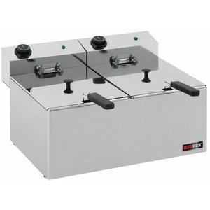 RedFox 2-Tank Countertop Electric Fryer 16 L, 2 x 3 kW