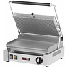 RedFox Single Cast Iron Contact Grill, Smooth Bottom Plate, Top Grooved, 365 x 240 mm, 3 kW