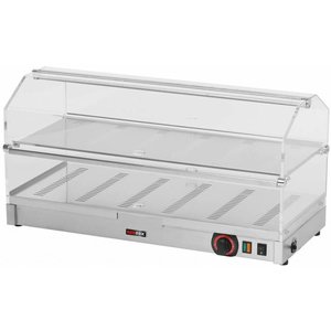 RedFox Countertop Heating Display 2-Level, 0,70 kW, from 30 to 60 °C, with Slanted Glass, Silver RedFox Countertop Heating Display 2-Level, 0,70 kW, from 30 to 60 °C, with Slanted Glass, Silver