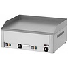 RedFox Countertop Electric Cast Iron Griddle 650 x 480 mm, Smooth, 2 Heating Zones, 6 kW, 400V, 50-300°C