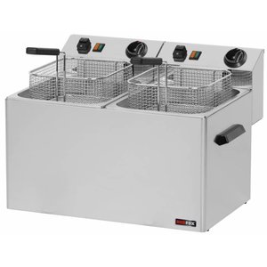 RedFox 2-Tank Countertop Electric Fryer 16 L, 2 x 6 kW