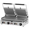 RedFox Grill kontaktowy podwójny żeliwny, płyta dolna gładka górna ryflowana, 570 x 240 mm, 6 kW