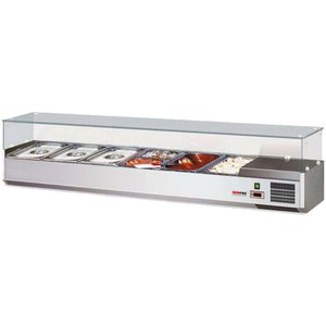 RedFox Top unit for storing ingredients 8x 1/3 GN, 170W, from 2 to 8°C RedFox Top unit for storing ingredients 8x 1/3 GN, 170W, from 2 to 8°C