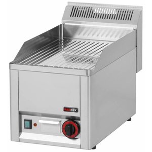 RedFox Countertop Electric Griddle Ribbed, Chromed, 3 kW RedFox Countertop Electric Griddle Ribbed, Chromed, 3 kW