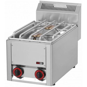 RedFox Kuchnia gazowa nastawna z 2 palnikami jeden za drugim, 9 kW RedFox Kuchnia gazowa nastawna z 2 palnikami jeden za drugim, 9 kW