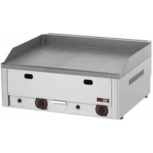 RedFox Gazowa płyta grillowa 650 x 480 mm, gładka/ryflowana, żeliwna, 2 strefy grzewcze, 8 kW, nastawna RedFox Gazowa płyta grillowa 650 x 480 mm, gładka/ryflowana, żeliwna, 2 strefy grzewcze, 8 kW, nastawna