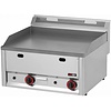 RedFox Countertop Cast Iron Gas Griddle 480 x 650 mm, Smooth, 2 Heating Zones, 8 kW