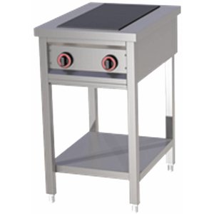 RedFox Electric Cooker with 2 Heating Zones on an Open Base, 6 kW RedFox Electric Cooker with 2 Heating Zones on an Open Base, 6 kW