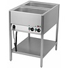 RedFox Floor model Electric Bain Marie, 2-Chamber with Drain Tap, GN 1/1, 1,4 kW