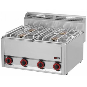 RedFox Kuchnia gazowa nastawna z 4 mosiężnymi palnikami, 18 kW RedFox Kuchnia gazowa nastawna z 4 mosiężnymi palnikami, 18 kW