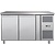 RedFox Double Door Refrigerated Table with Splashback 280 L, from 2 °C to 8 °C, Side-Mounted Compressor