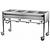 RedFox Water Mobile Electric Bain Marie, 4-Chamber with Drain Tap, GN 1/1, 2,8 kW