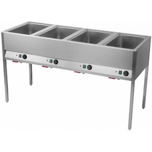 RedFox Water Water Floor model Electric Bain Marie, 4-Chamber with Drain Tap, GN 1/1, 2,8 kW RedFox Water Water Floor model Electric Bain Marie, 4-Chamber with Drain Tap, GN 1/1, 2,8 kW