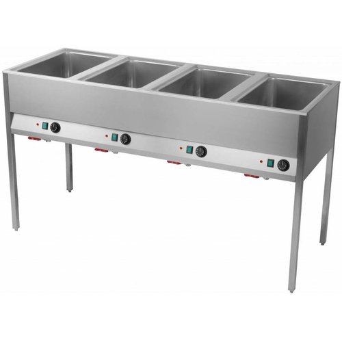 RedFox Water Water Floor model Electric Bain Marie, 4-Chamber with Drain Tap, GN 1/1, 2,8 kW RedFox Water Water Floor model Electric Bain Marie, 4-Chamber with Drain Tap, GN 1/1, 2,8 kW