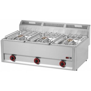RedFox Countertop Gas Cooker with 3 Burners, 13,5 kW