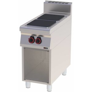 RedFox Electric Cooker with 2 Hot Plates and Cupboard, 7 kW RedFox Electric Cooker with 2 Hot Plates and Cupboard, 7 kW