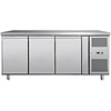RedFox Tripple Door Refrigerated Table 420 L, from 2 °C to 8 °C, Side-Mounted Compressor