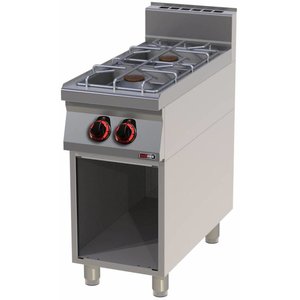 RedFox Gas Cooker with 2 Burners and Open Cupboard, 13 kW