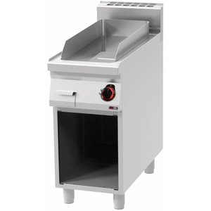 RedFox Electric Cast Iron Griddle 310 x 650 mm, Smooth, 6 kW, 400V on Half-Open Base RedFox Electric Cast Iron Griddle 310 x 650 mm, Smooth, 6 kW, 400V on Half-Open Base