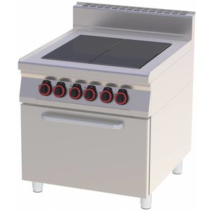 RedFox Electric Cooker with 4 Hot Plates and a Static Electric Oven GN 2/1, 16,3 kW RedFox Electric Cooker with 4 Hot Plates and a Static Electric Oven GN 2/1, 16,3 kW
