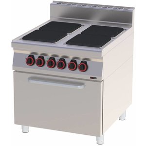 RedFox Electric Cooker with 4 Hot Plates and a Static Electric Oven GN 2/1, 20 kW RedFox Electric Cooker with 4 Hot Plates and a Static Electric Oven GN 2/1, 20 kW