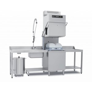 RM GASTRO Zmywarka kapturowa 600 x 500 mm z dozownikiem środka myjącego i płuczącego oraz pompą odpływu, do 60 koszy/h RM GASTRO Zmywarka kapturowa 600 x 500 mm z dozownikiem środka myjącego i płuczącego oraz pompą odpływu, do 60 koszy/h
