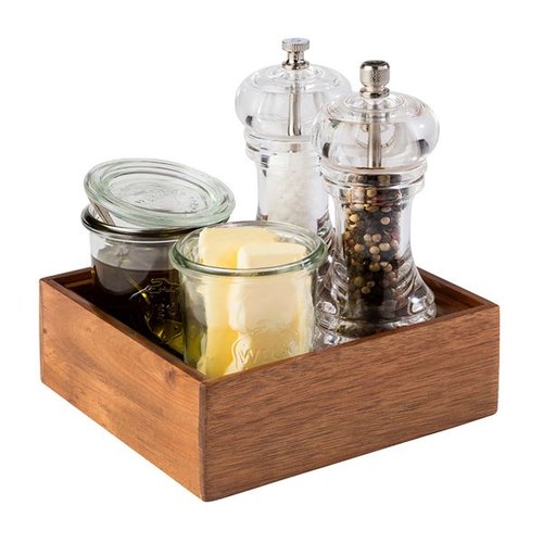 APS Pudełko stołowe drewniane 150x150x55mm APS Pudełko stołowe drewniane 150x150x55mm