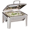 APS Induction Chafing Dish with Hinged Glass Cover 5,5 L GN 2/3 APS Induction Chafing Dish with Hinged Glass Cover 5,5 L GN 2/3