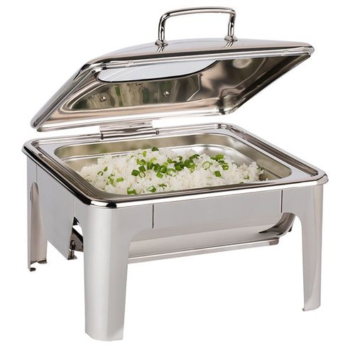 APS Induction Chafing Dish with Hinged Glass Cover 5,5 L GN 2/3 APS Induction Chafing Dish with Hinged Glass Cover 5,5 L GN 2/3