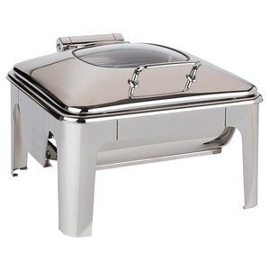 APS Induction Chafing Dish with Hinged Glass Cover 5,5 L GN 2/3