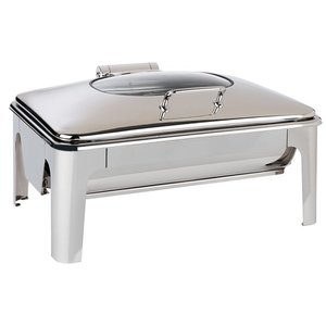 APS Induction Chafing Dish with Hinged Glass Cover 9 L GN 1/1