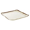 APS Shallow Melamine Plate 330x325 mm, Rectangular, Stone Art