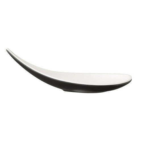 APS Łyżka przystawkowa z melaminy 145x45x45mm | biała/czarna