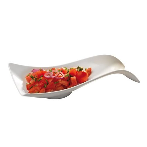 APS Miska prostokątna z uchwytem z melaminy| biała | 260x130x(H)45mm APS Miska prostokątna z uchwytem z melaminy| biała | 260x130x(H)45mm