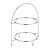 APS Stand ze stali chromowanej na dwa talerze | 290x195x300mm