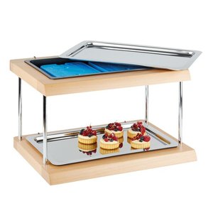 APS Double Rectangular Cool Buffet Display 600 x 410 mm APS Double Rectangular Cool Buffet Display 600 x 410 mm