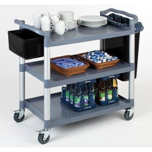 APS Aluminium 3 Tier Service Trolley 960 x 1080 x 500 mm